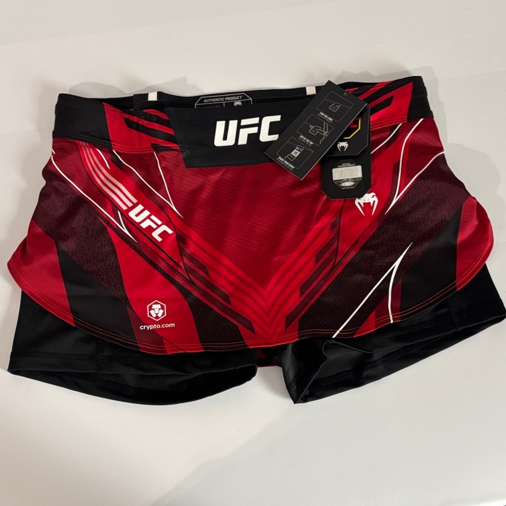 UFC Women's Red and Black Training Shorts